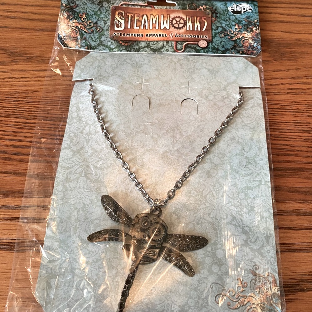 Steam works butterfly necklace